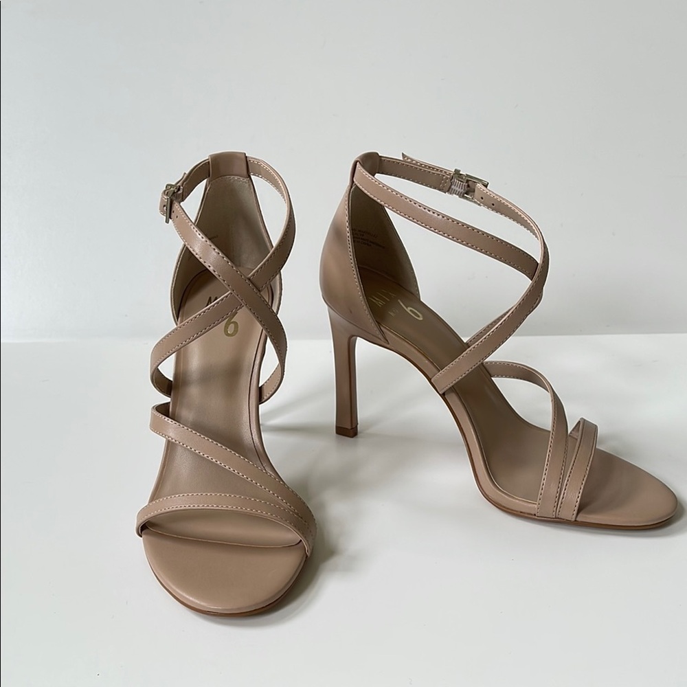 Mango Tan Stiletto Heels with Strappy Design ,brand new, cheap women’s 4in heels - Picture 3 of 8